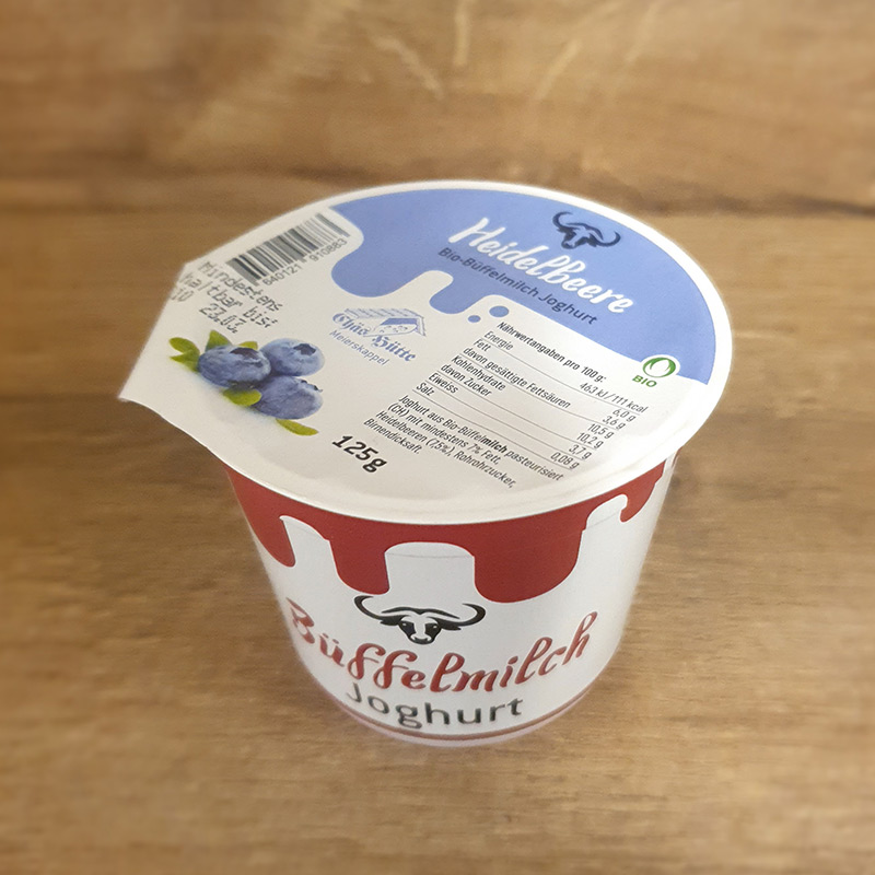 Bio Büffelmilch Joghurt Heidelbeere