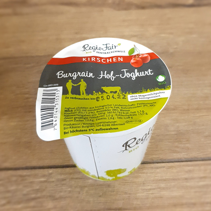 Bio Joghurt Kirschen