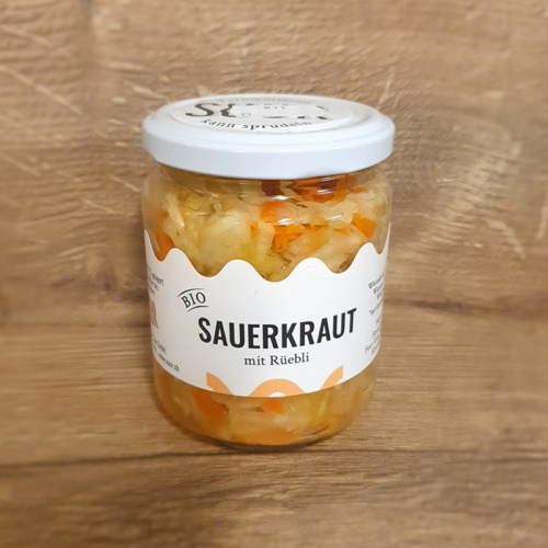 Bio Sauerkraut mit Rüebli