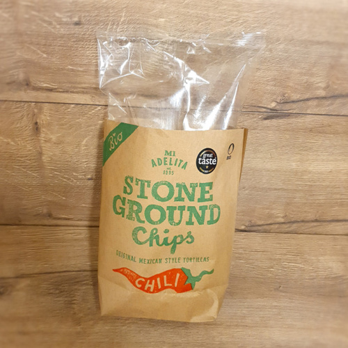 Bio Stone Ground Chips Chili